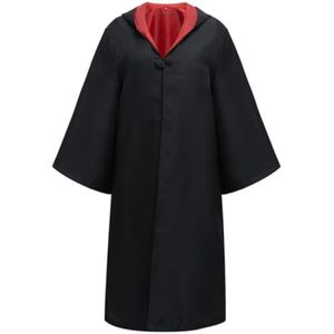 Bata de mago, capa con capucha, disfraz de mago, capa de vampiro, longitud de 45.3 in, altura
