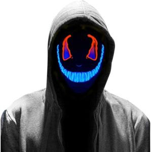 Halloween Scary Mask LED Light Up Purge Mask for Festival Cosplay Halloween Costumes