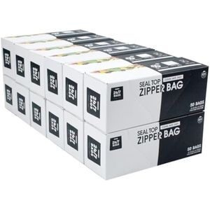 24/7 Bags - Bolsas de almacenamiento con cremallera para sándwich, 600 unidades, sello de cremallera