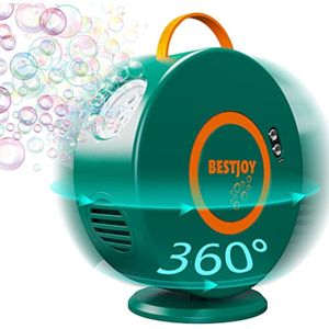 Máquina de burbujas para niños pequeños de 1 a 3 años, soplador automático de burbujas verde oscuro,