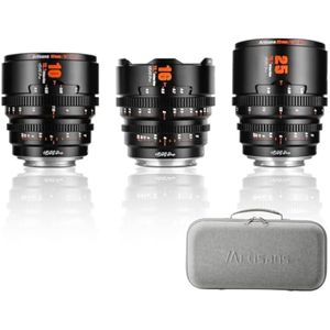 7artisans 0.394 in/0.630 in/0.984 in T2.1 Hope Series Professional Cine Lens S35 Juego de marcos