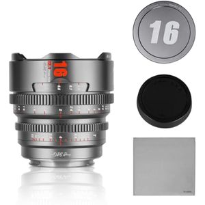 7artisans Lente Cine profesional T2.1 Hope Series de 0.630 in, marco S35, lente de cámara sin