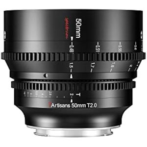 7artisans Lente Cine de marco completo T2.0 de 1.969 in de gran apertura compatible con Canon RF,