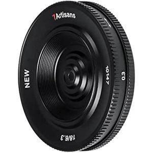 7artisans Lente de cámara UFO Prime de 0.709 in F6.3 Mark II compatible con Sony E Mount, APS-C,