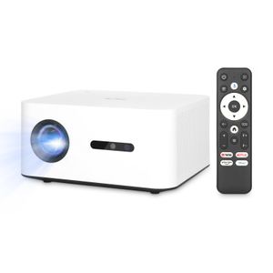 Proyector D200 para películas en el hogar y al aire libre | 720P HD, 500 lúmenes ANSI, sistema