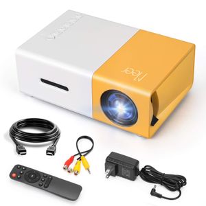 Meer - Mini proyector, proyector de video LCD LED portátil Pico a todo color para niños, película de
