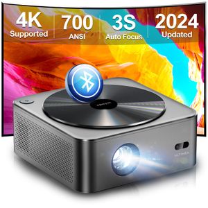 ULTIMEA Proyector de decodificación 4K HDR10, bordes brillantes 700 lúmenes ANSI WiFi Bluetooth