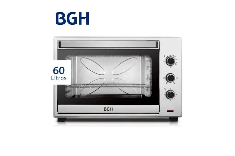 Horno Eléctrico BGH BHE60S22 2200W 60L Plata