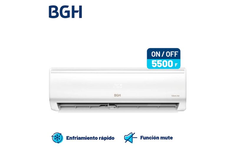 Aire Acondicionado BGH Split Frio/Calor 5500F BS64WCHU