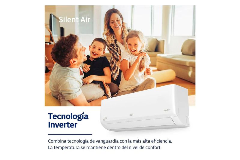 Aire Acondicionado Inverter BGH Split Frio/Calor 4500F BSI53WCGT