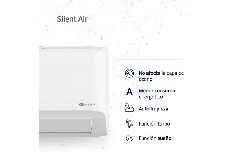 Aire Acondicionado Inverter BGH Split Frio/Calor 4500F BSI53WCGT