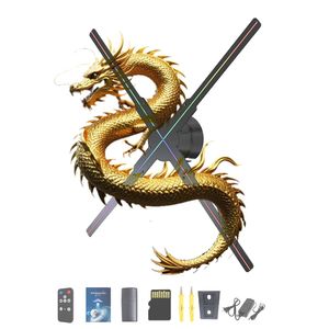 Ventilador de holograma 3D, proyector de ventilador de holograma sin tornillos con aplicación y