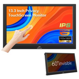 Kenowa Pantalla táctil portátil 13.3 pulgadas, IPS FHD 1080P pequeño monitor HDMI pantalla de