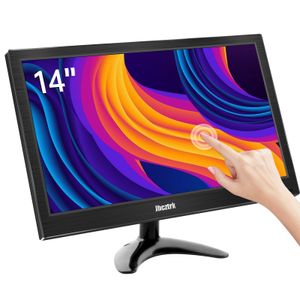 Monitor portátil con pantalla táctil de 14 pulgadas, pantalla táctil de 1080P, 350 cd/m², HDR, HDMI