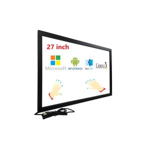 27 pulgadas interactiva 10 puntos infrarrojos IR pantalla táctil superposición marco conductor libre