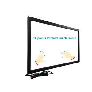 42 pulgadas interactiva 10 puntos infrarrojos IR pantalla táctil superposición marco conductor libre