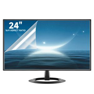 Paquete de 2 cubiertas de pantalla de computadora antirreflejos de 24 pulgadas para monitores de
