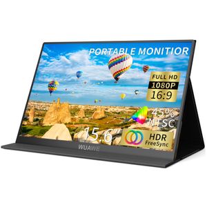 Monitor portátil, 15.6-AA 1080P 72% NTSC 98% sRGB USB C HDMI Monitor de viaje para portátil, segundo