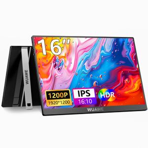 Monitor portátil de 16 pulgadas 1920 x 1200P 16:10 IPS Monitor de viaje para portátil con soporte