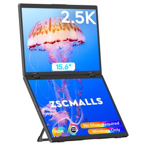 ZSCMALLS Monitor dual de 2.5 K (solo ganas), extensor de pantalla triple para portátil, monitor dual