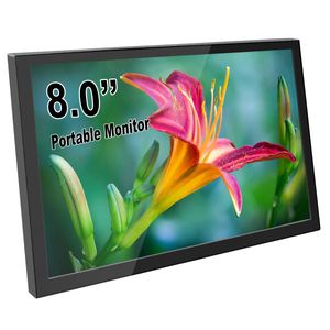 ELECROW Monitor portátil sin tacto de 8 pulgadas, mini pantalla LCD de 1280 x 800, pantalla