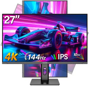 Monitor de juegos 4K de 27 pulgadas 120Hz, monitores de computadora de PC UHD 3840 x 2160p, pantalla