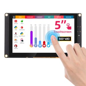 ELECROW Mini monitor de pantalla táctil de 5 pulgadas, pantalla táctil capacitiva IPS de 5 puntos