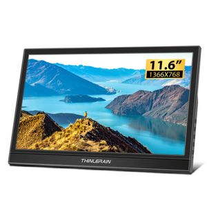 Monitor portátil – 11.6 pulgadas Dual HDMI Laptop Monitor, 1366 x 768 TN LED Monitor externo para