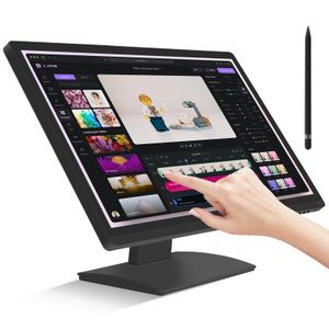 Monitor de pantalla táctil de 24 pulgadas, pantalla táctil IPS FHD 1080P, 100Hz, monitor multitáctil