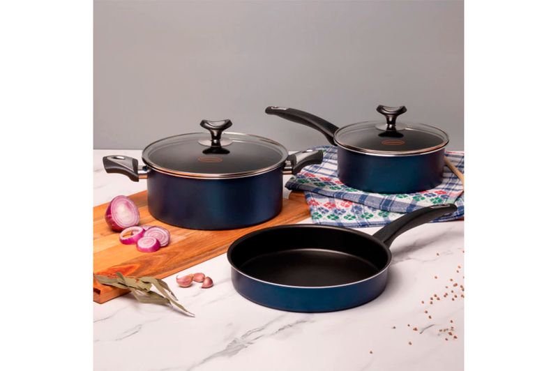 Batería de Cocina Marmicoc Sabores B3PDP 5 Piezas Azul