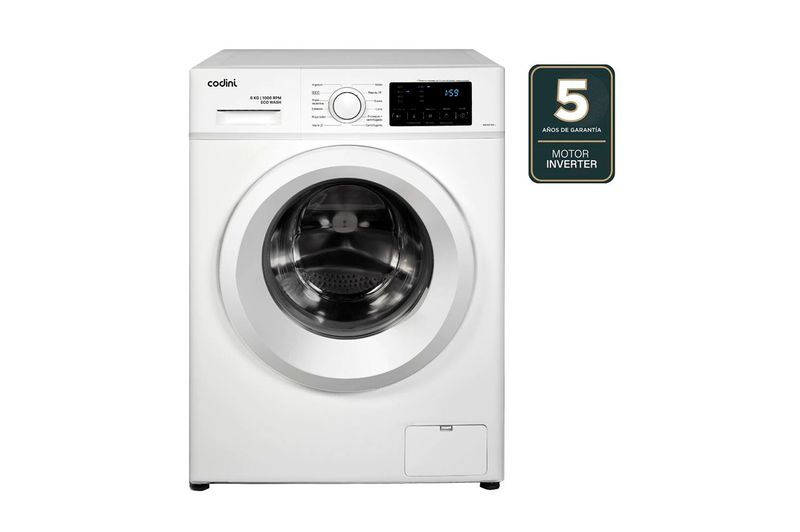 Lavarropas Carga Frontal Inverter Codini 6Kg AIAFE6010B