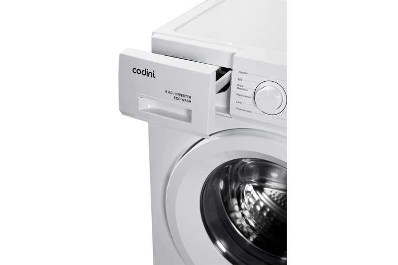Lavarropas Carga Frontal Inverter Codini 6Kg AIAFE6010B