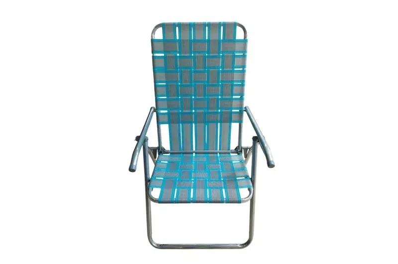 Reposera Plegable Descansar 5 Pos 20000 Turquesa y Gris