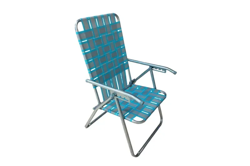 Reposera Plegable Descansar 5 Pos 20000 Turquesa y Gris