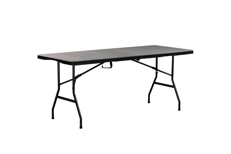 Mesa Plegable Outdoor  Ratán M180R 180cm Negro