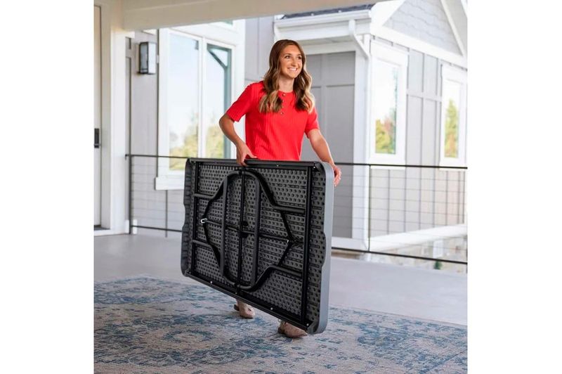 Mesa Plegable Outdoor  Ratán M180R 180cm Negro