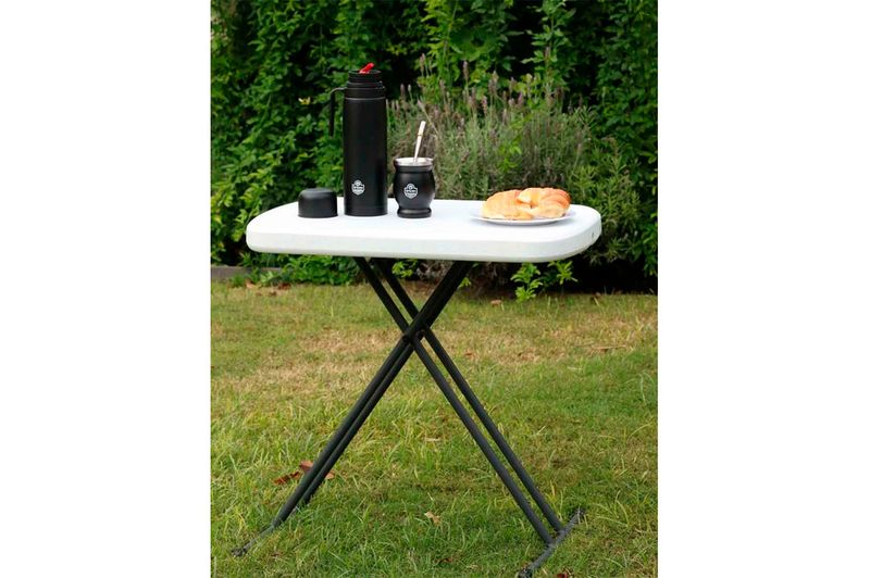 Mesa Auxiliar Plegable Lifetime 66x45 cm LFT08354 Blanco