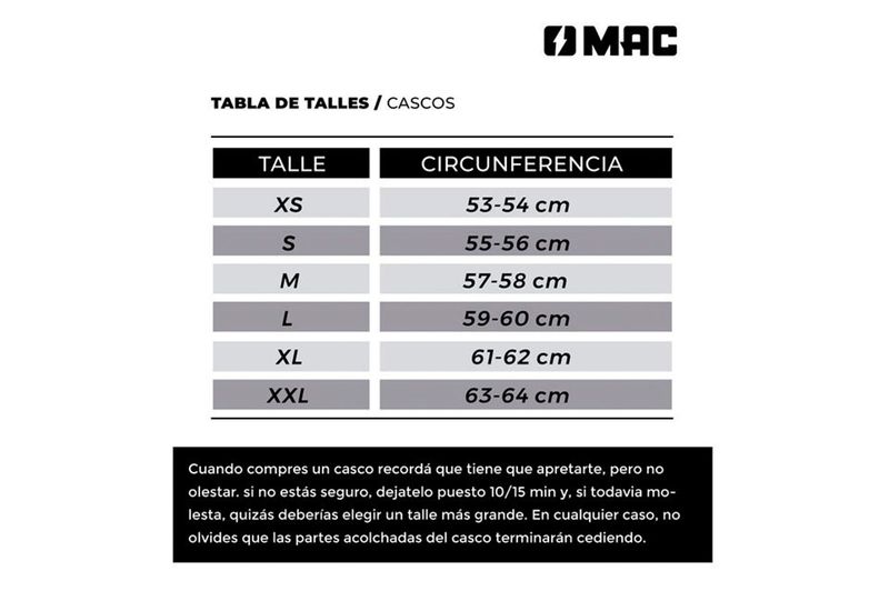 Casco Mac 070 Volt Solid Talle M Negro Mate