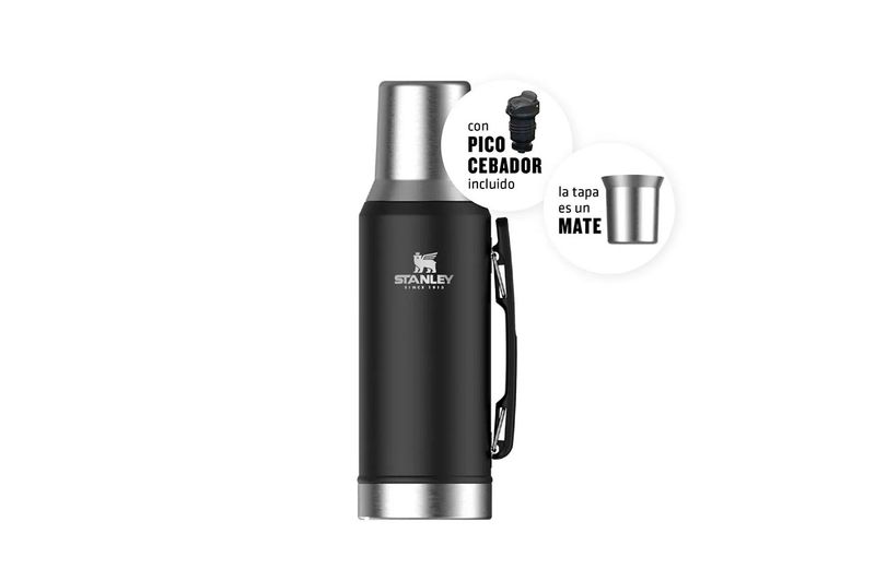 Termo Mate Stanley 10297-020 1.2Lt Negro