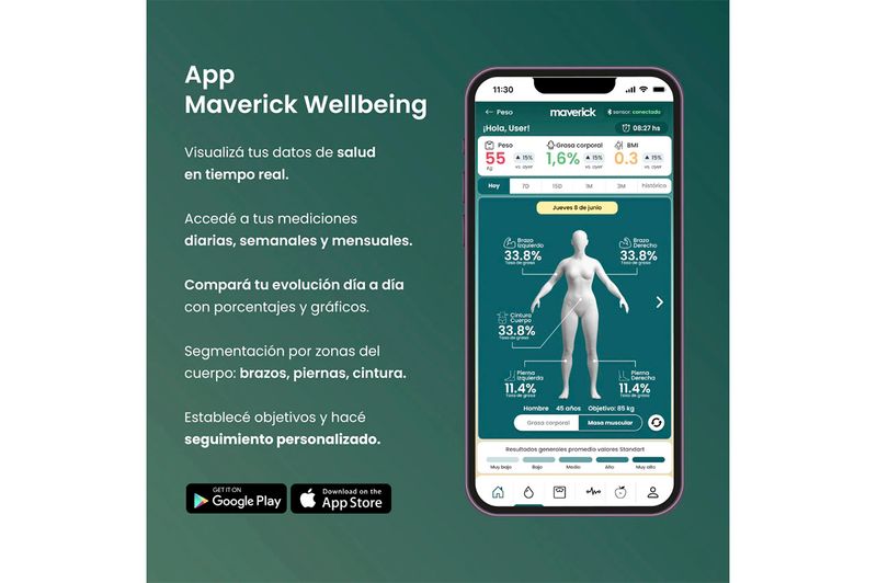 Balanza Inteligente Corporal Maverick SmartScale4