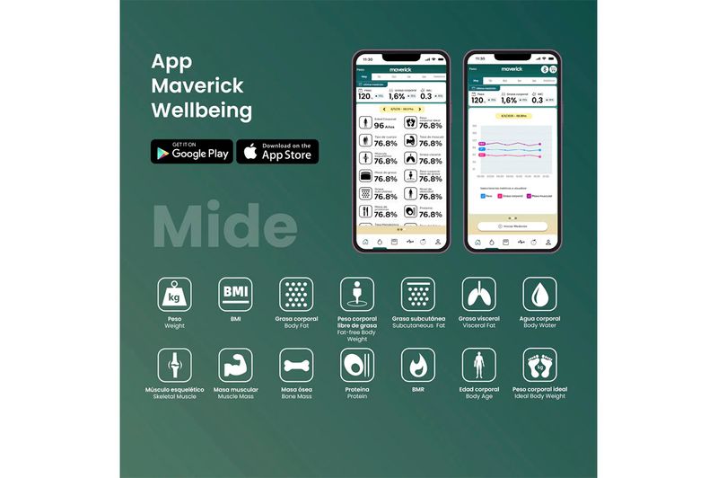 Balanza Inteligente Corporal Maverick SmartScale4