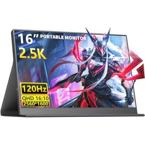 MAGICRAVEN Monitor portátil 4K, monitor de computadora portátil IPS de 16 pulgadas 3840 x 2400,