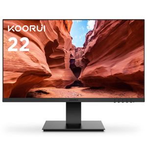 KOORUI Monitor de juegos de 21.5 pulgadas FHD 1080P/Full HD 100HZ Monitor de PC Panel VA Pantalla