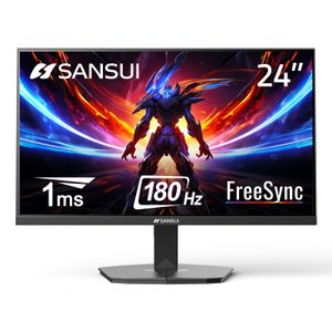 SANSUI Monitor de 22 pulgadas 1080p FHD 75Hz Monitor de computadora con HDMI VGA, bisel ultra