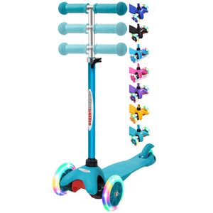 ChromeWheels Scooter para niños, scooter de lujo de 3 ruedas para niños pequeños, 4 deslizadores de