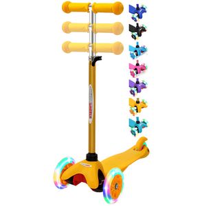 ChromeWheels Scooter para niños, scooter de lujo de 3 ruedas para niños pequeños, 4 deslizadores de