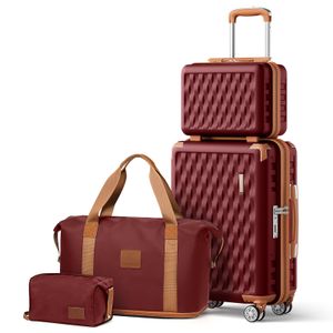 Melalenia Maleta grande rígida de ABS, equipaje de 28 pulgadas con ruedas giratorias dobles,