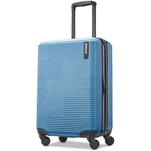 American Tourister Stratum XLT - Equipaje rígido, extensible con ruedas giratorias, Azul (Spruce)),