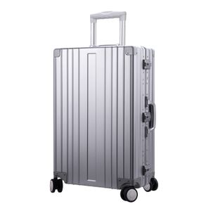 Travelking TravelKing - Maleta rígida de aluminio de varios tamaños para equipaje de mano, 20 a 28