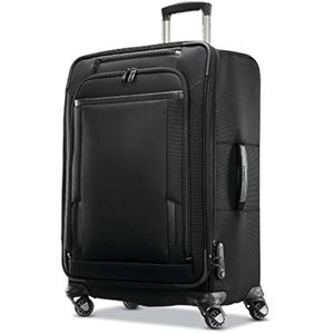Samsonite Pro Travel Softside - Equipaje expandible con ruedas giratorias, Negro -, Equipaje